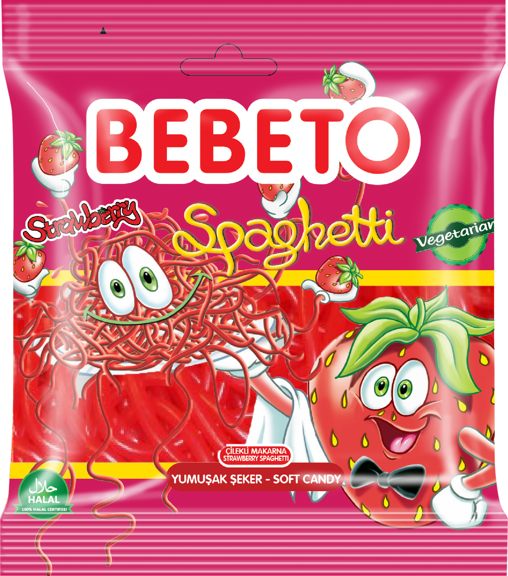 Bebeto Strawberry Spaghetti 70g