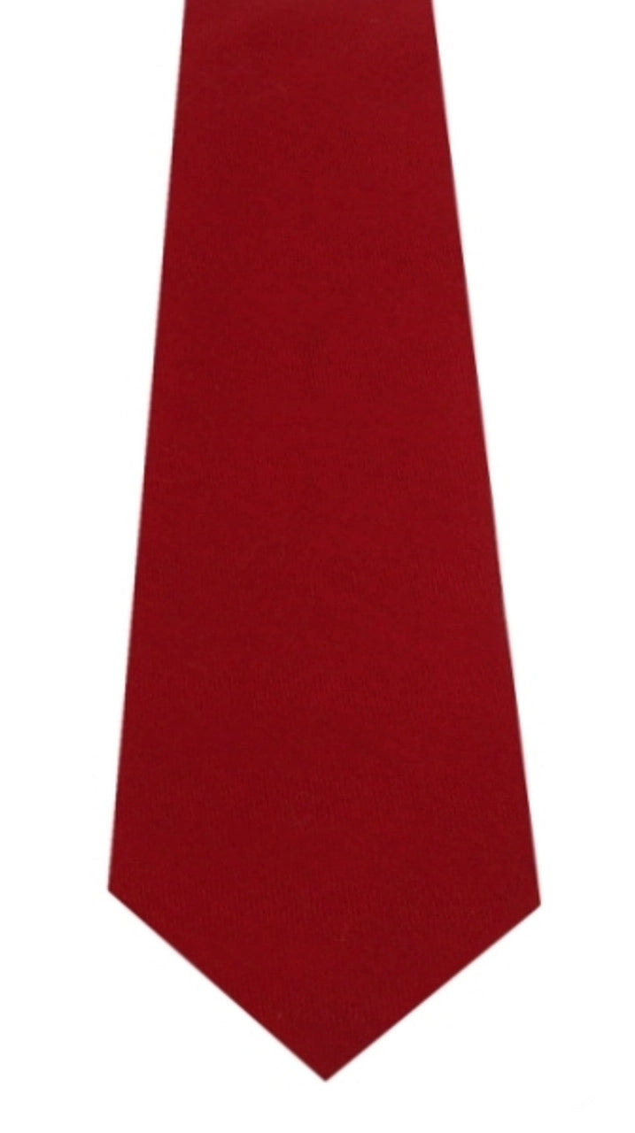 Solid Scarlet Modern Tie from Lochcarron