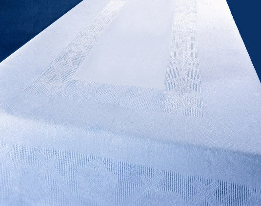 Irish Linen Etamine White Tablecloth