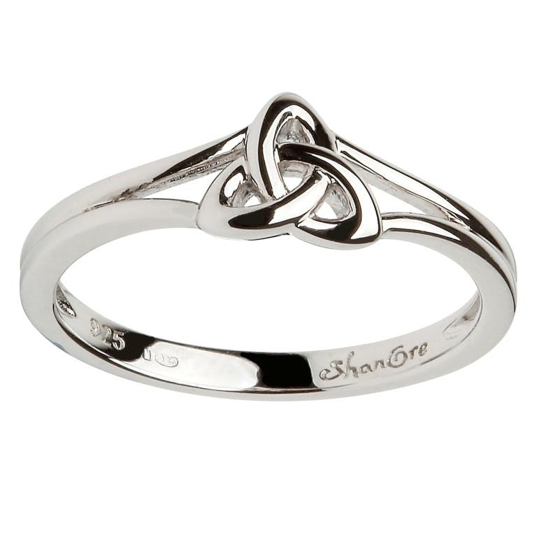 Ladies Silver Trinity Knot Ring