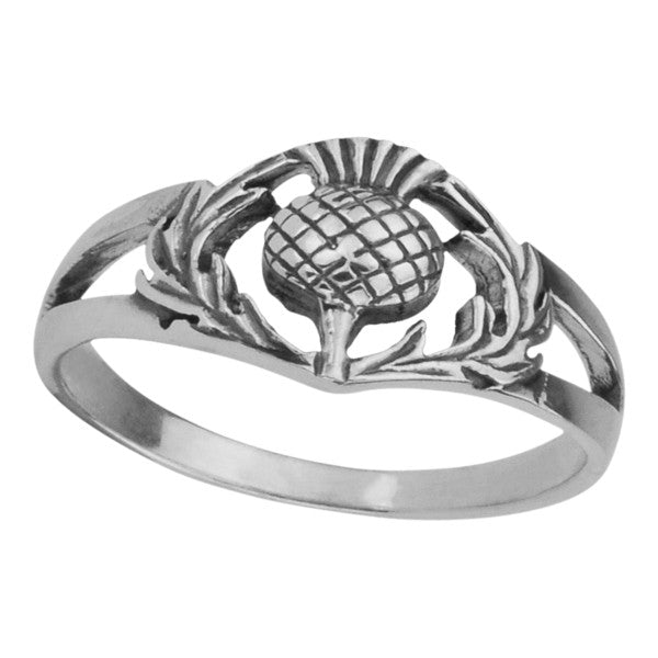 Scottish Thistle Silver Ring