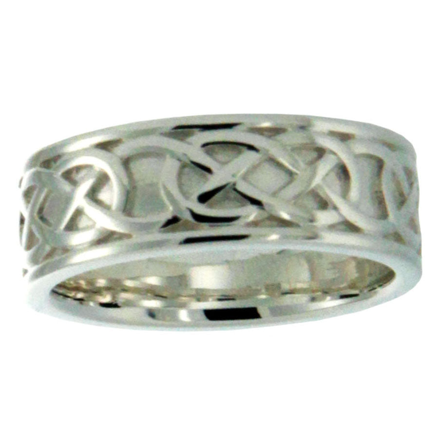 Oxidized Celtic Love Knot "Belston" Ring