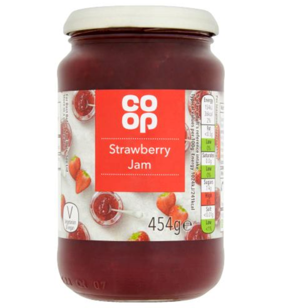 Co Op Strawberry Jam 420g