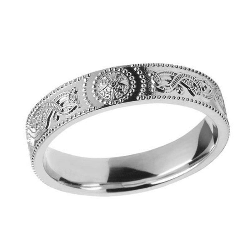 Comfort Fit Celtic Warrior Ring - Narrow