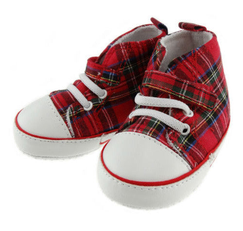 Royal Stewart Tartan Baby Sneakers