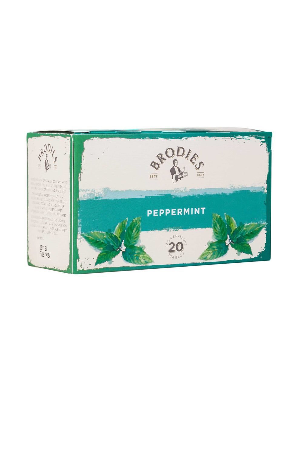 Brodies Peppermint Tag & Envelope Tea Bags