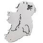 Map of Ireland Silver Bead
