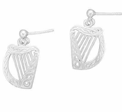 Celtic Harp Earrings