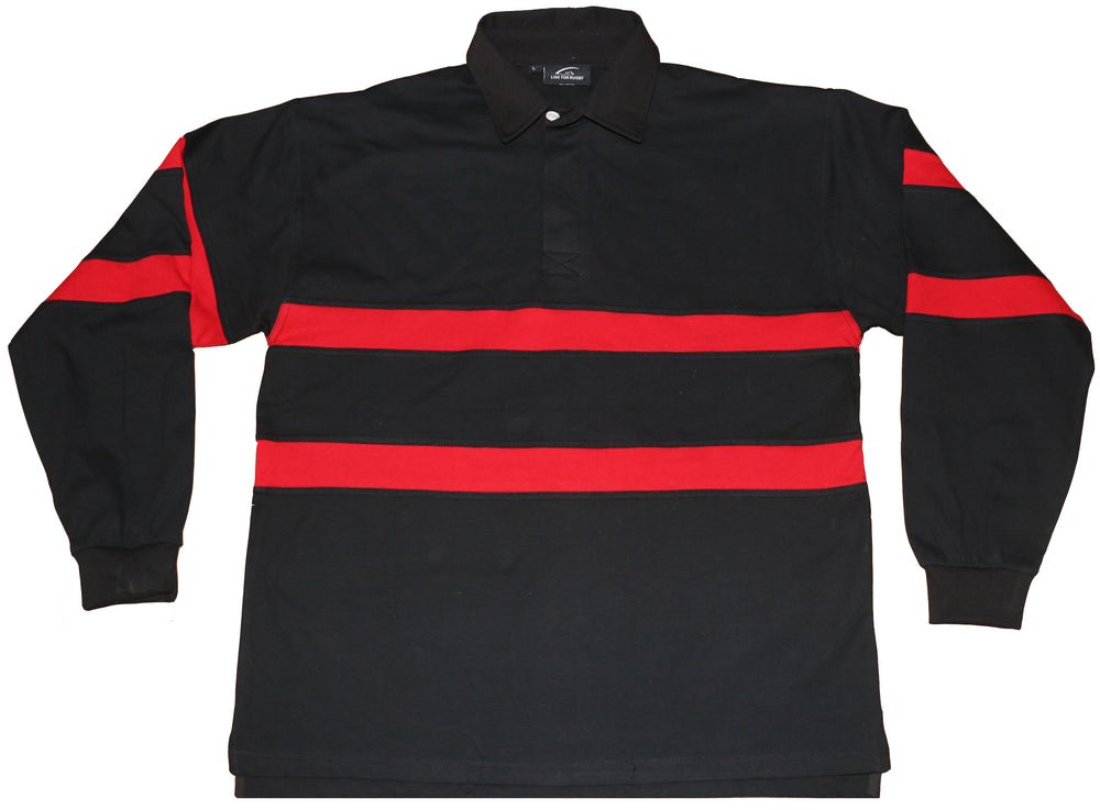 Ottawa Heritage Red and Black Stripe Rugby Shirt