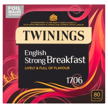Twinings Strong English Breakfast 80 Tea Bags