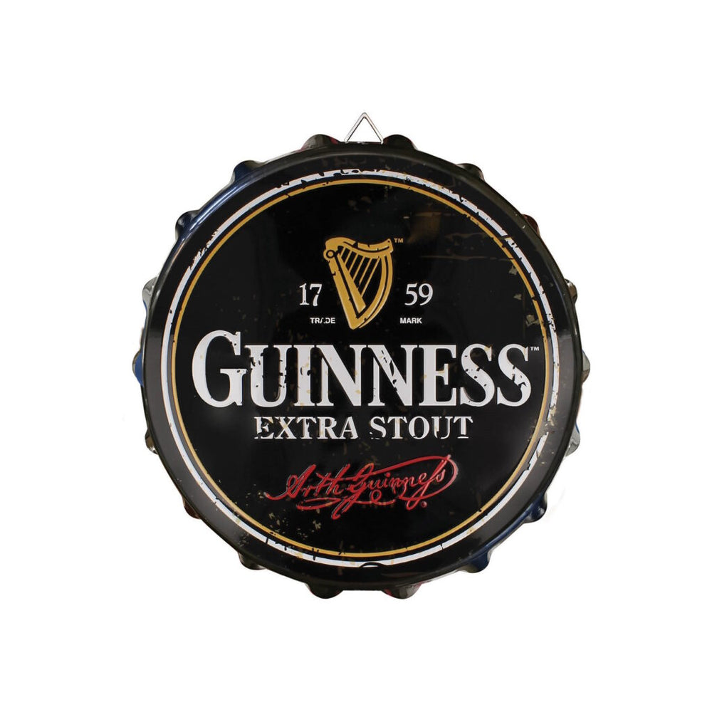 GUINNESS – CONTEMPORARY BOTTLE CAP METAL SIGN (11.5″ DIAMETER)