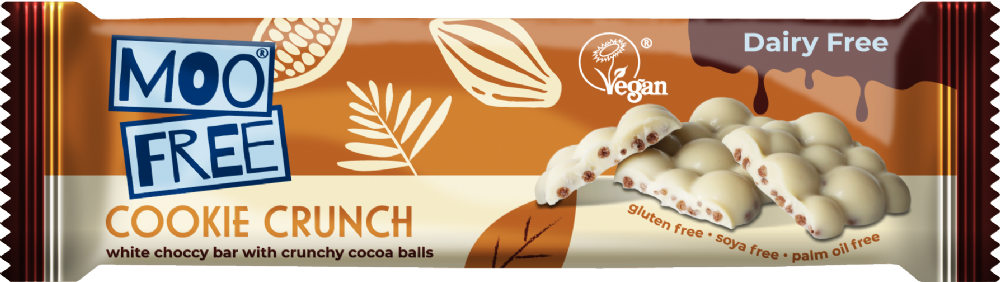 Moo Free Dairy Free Cookie Crunch Bar 35g