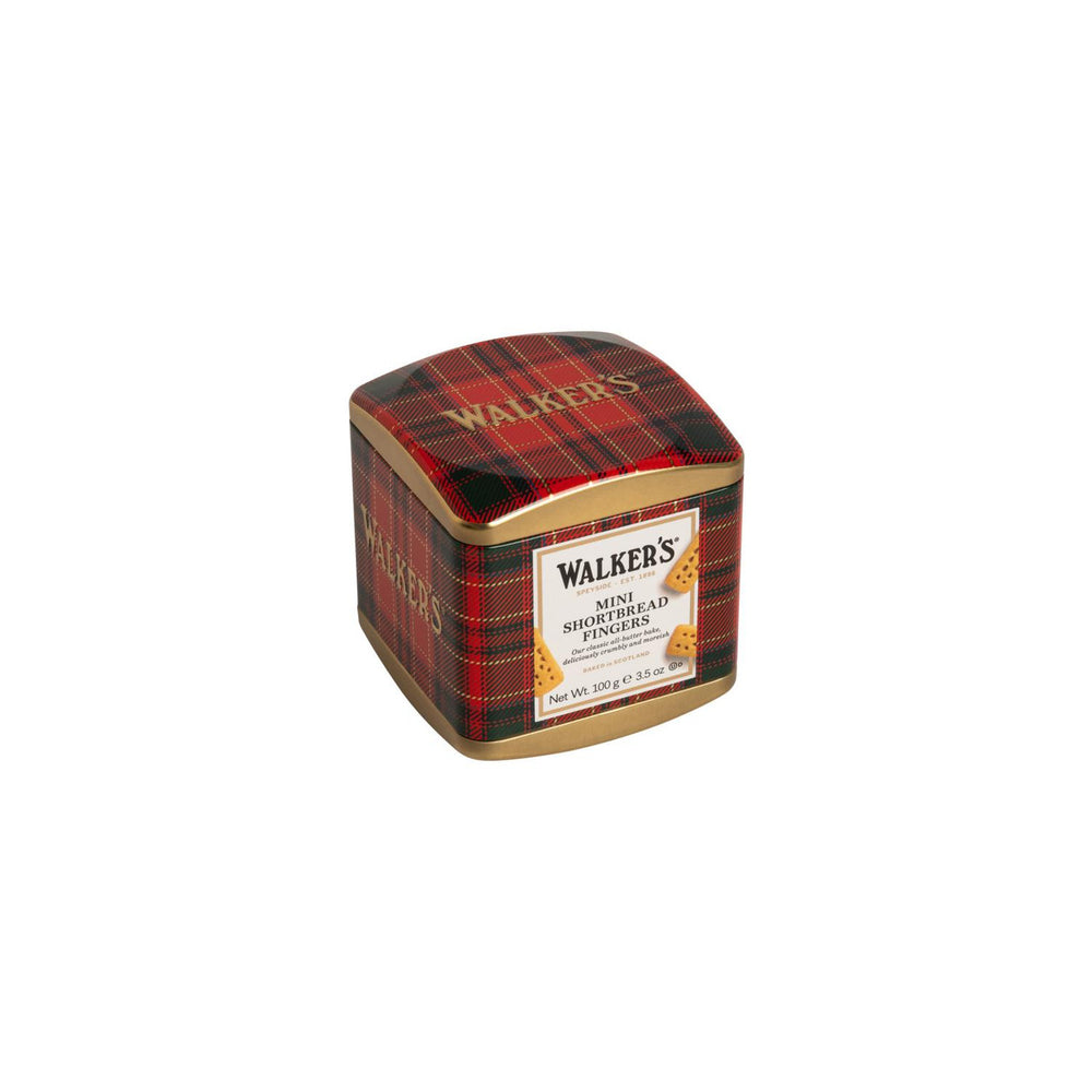 Walkers Mini Shortbread Fingers Tartan Tin 100g