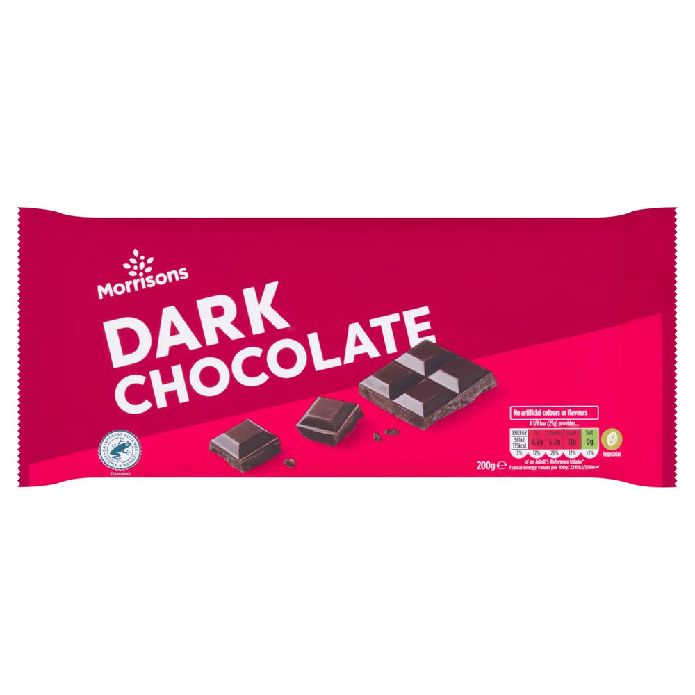 Morrisons Dark Chocolate Bar 200g