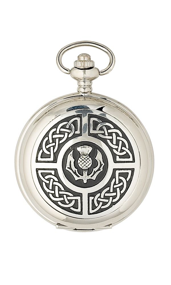 Celtic & Thistle Mechanical Pocket Watch