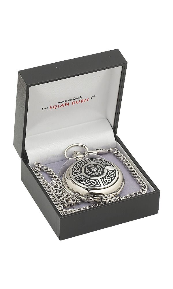 Celtic & Thistle Quartz Pocket Watch