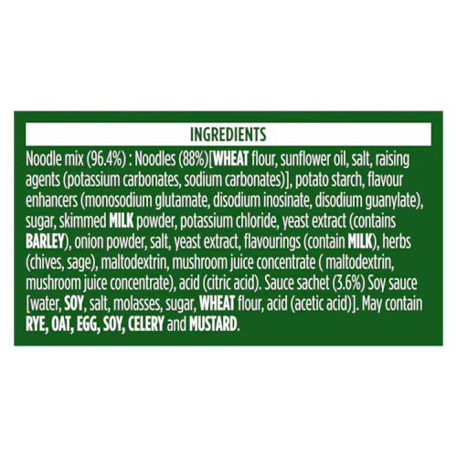 Pot Noodle Block Chicken & Mushroom 112g
