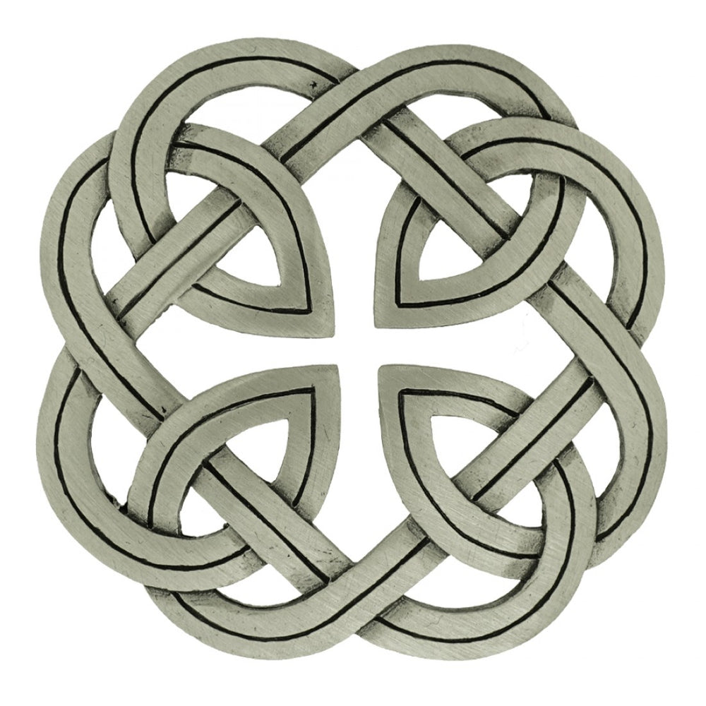 Antique Interlace Plaid Brooch