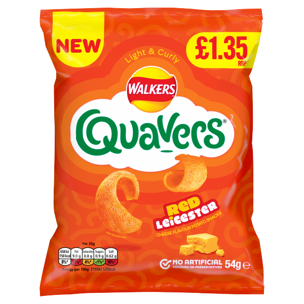 Walker's Quavers Red Leicester 54g