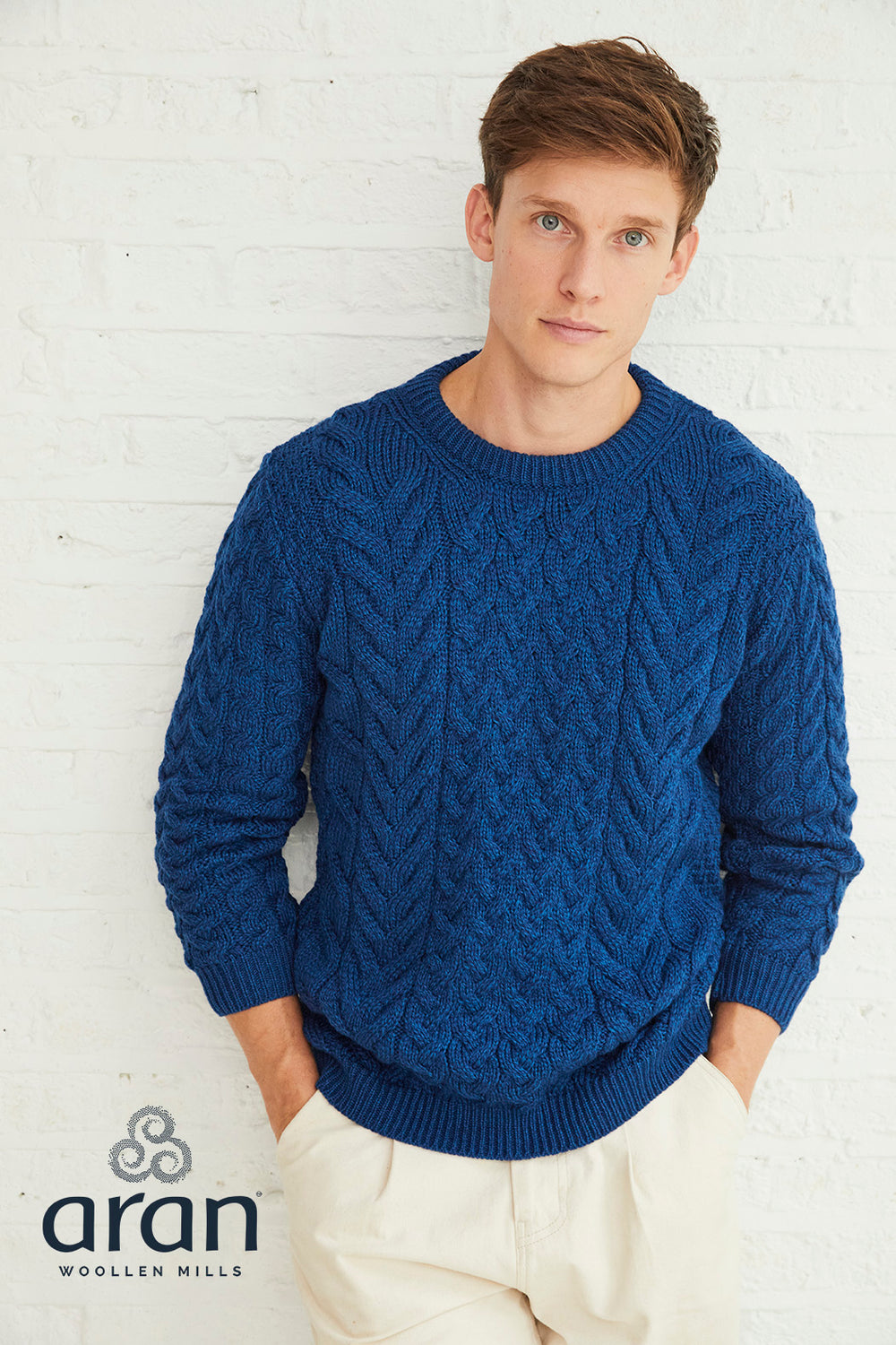 Aran Crew Neck Sweater