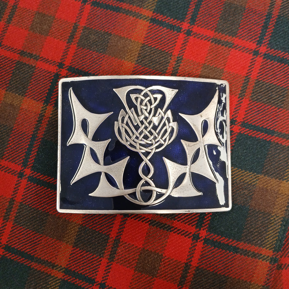 Enamel Kilt Belt Buckle