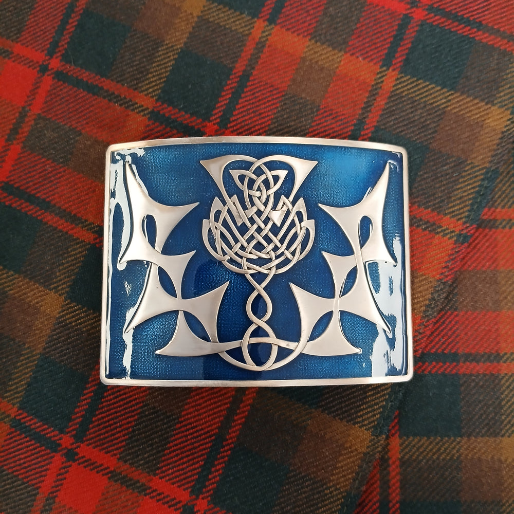 Enamel Kilt Belt Buckle