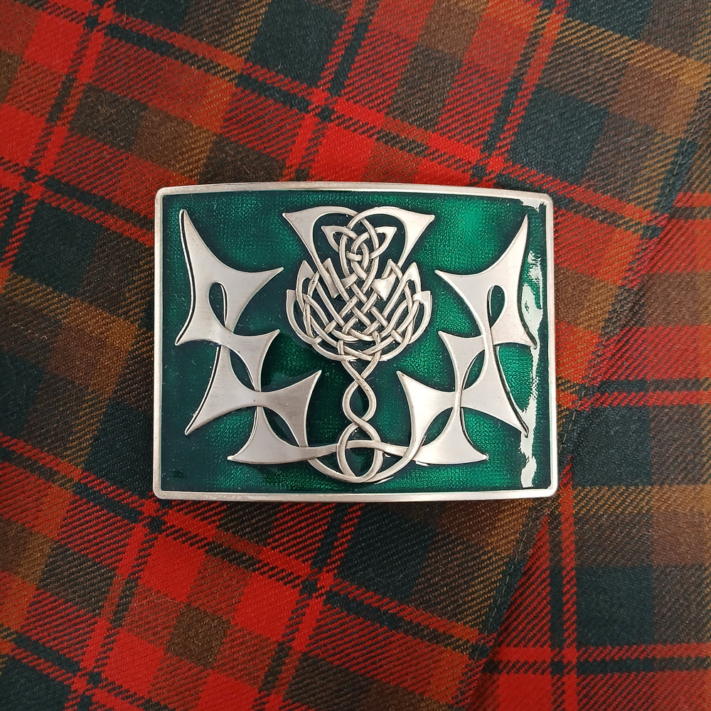 Enamel Kilt Belt Buckle