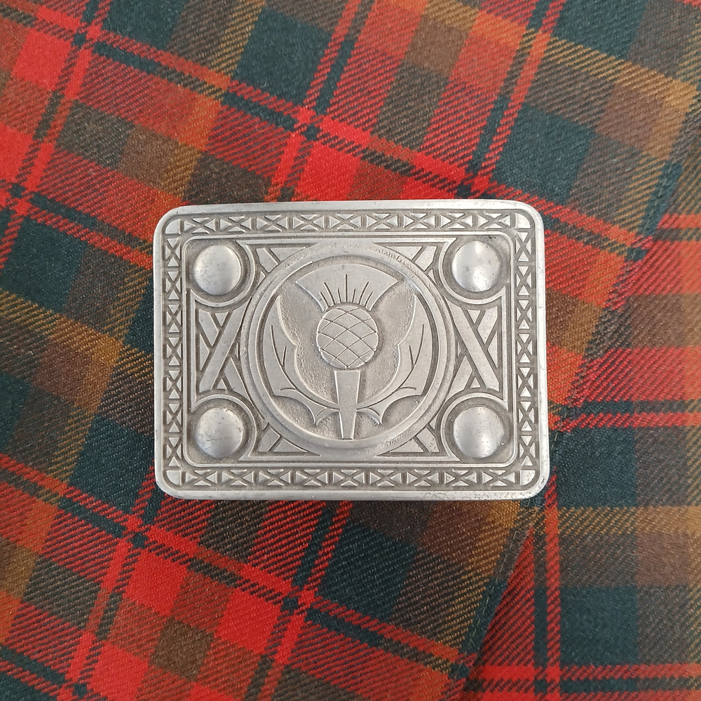 Heavy Pewter Kilt Belt Buckle