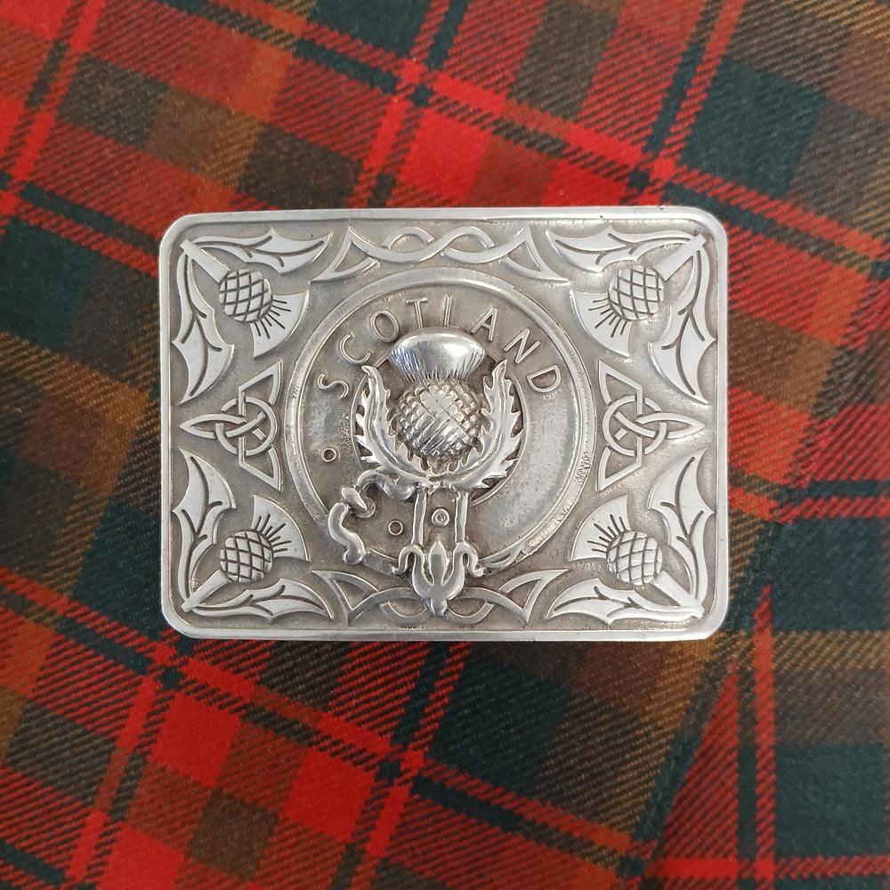 Heavy Pewter Kilt Belt Buckle