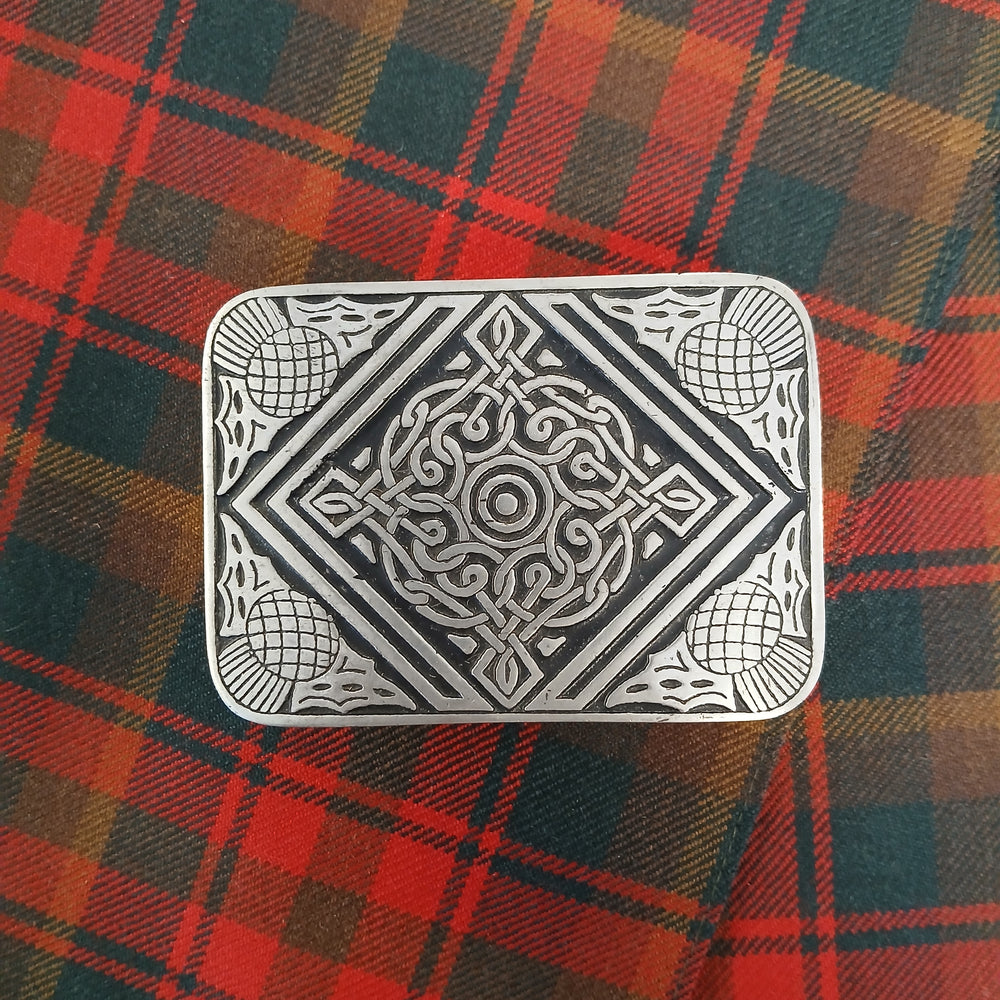 Heavy Pewter Kilt Belt Buckle