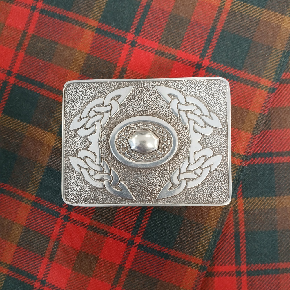 Heavy Pewter Kilt Belt Buckle