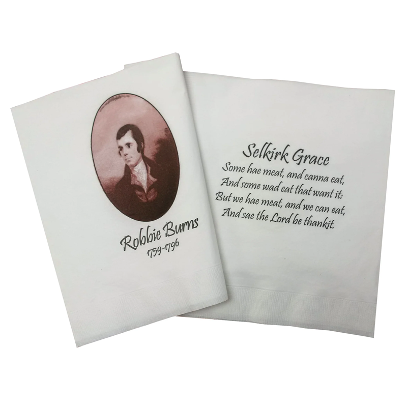 Robbie Burns Napkins (Set of 15)