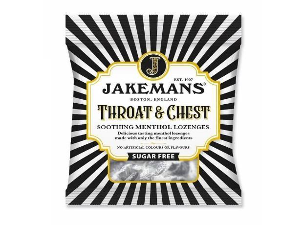 Jakemans Lozenge Sugar Free Throat & Chest 50g