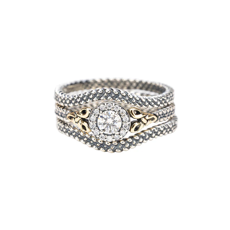 3-piece Moissanite Trinity Ring