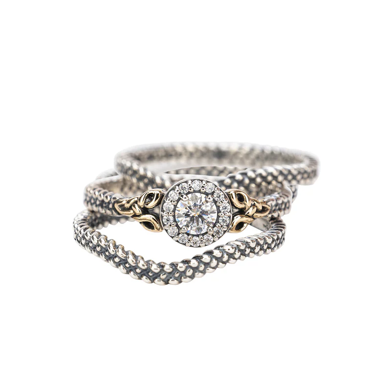 3-piece Moissanite Trinity Ring