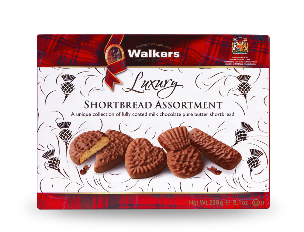 Walker's Luxury Chocolate Shortbread Assortment 230g