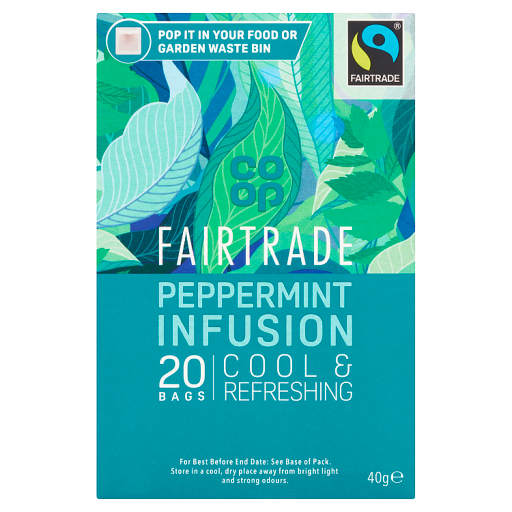 Co Op Fairtrade Peppermint Tea 20 Tea Bags