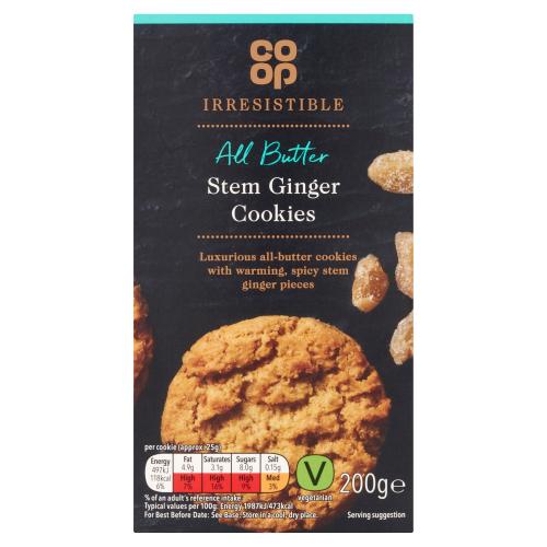 Co Op Stem Ginger Cookies 200g