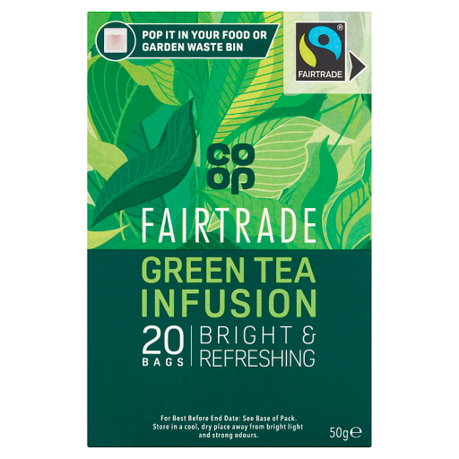 Co Op Fairtrade Pure Green 20 Tea Bags