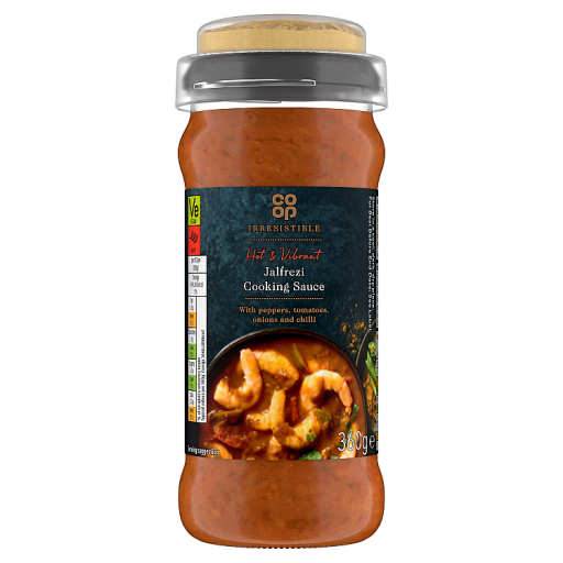 Co Op Irresistible Hot Jalfrezi Cooking Sauce 360g