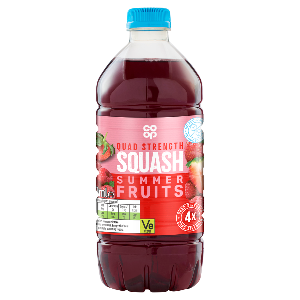 Co Op Quad Strength Summer Fruit NAS 750ml