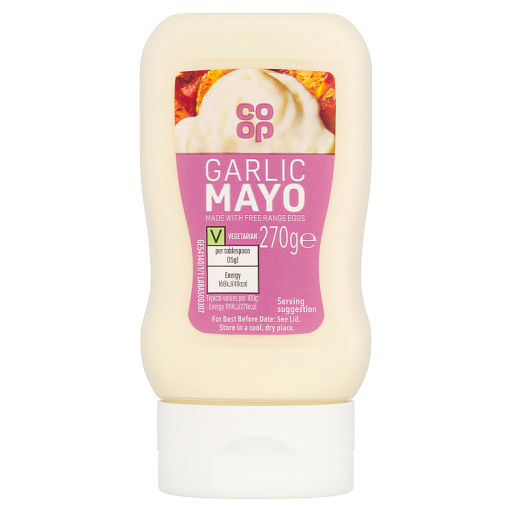 Co Op Garlic Mayonnaise 270G