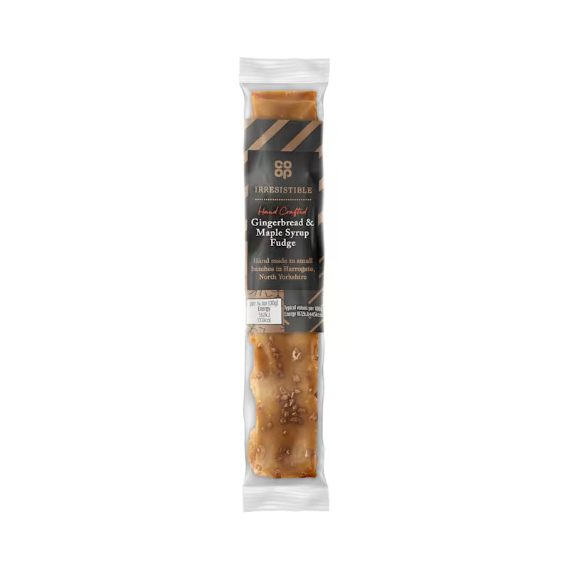 Co op Gingerbread & Maple Syrup Fudge Bar 120g