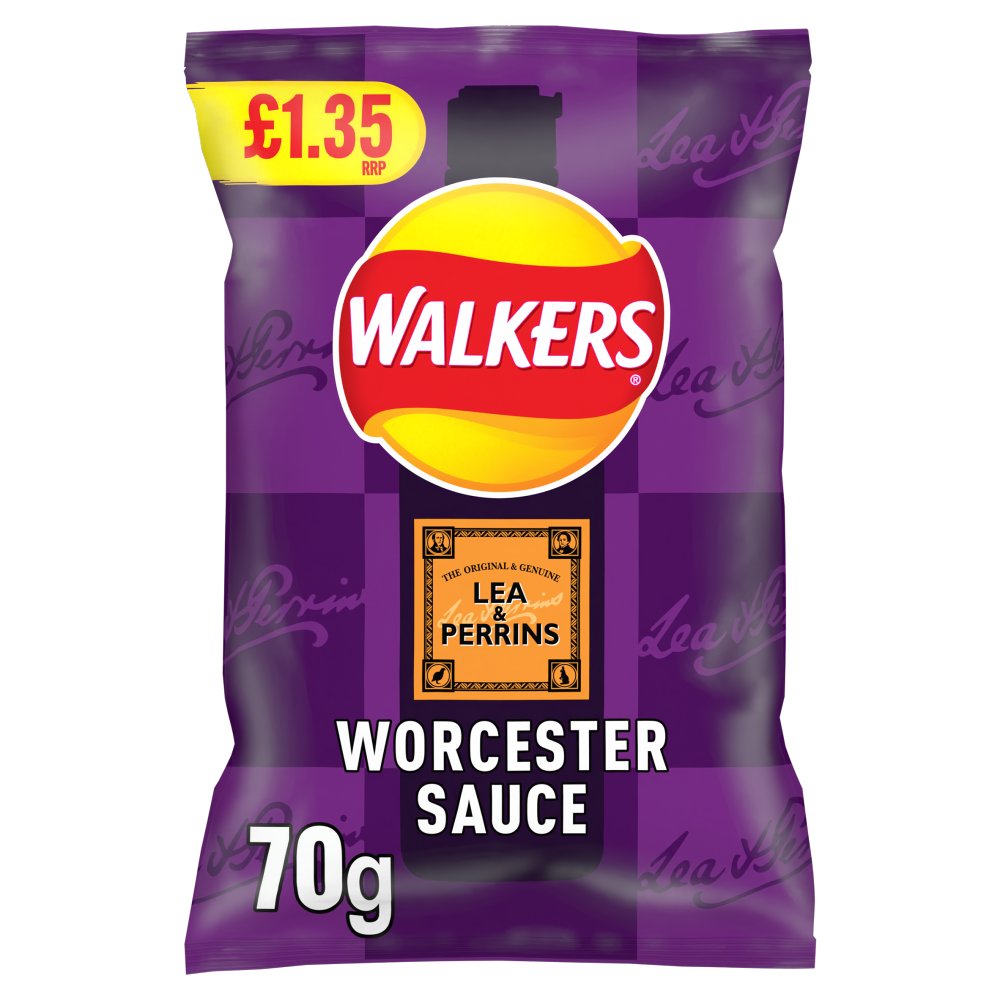 Walker's Crisps Lea & Perrins Worcester Sauce 70g