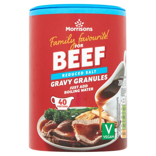 Morrisons Reduced Salt Beef Gravy Granules 200g
