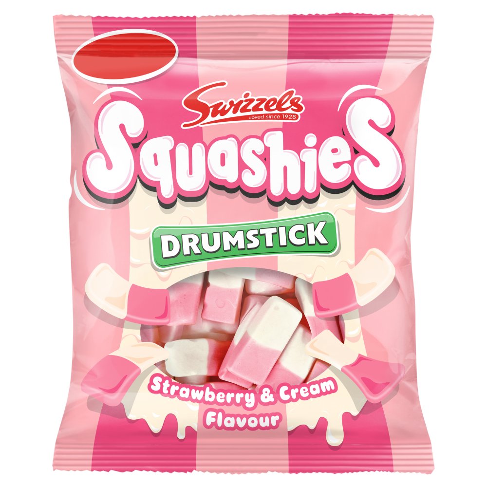 Swizzels Drumstick Squashies Strawberries and Cream 120g