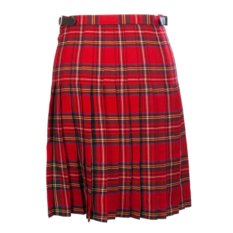 Ladies Knee Length Tartan Kilted Skirt