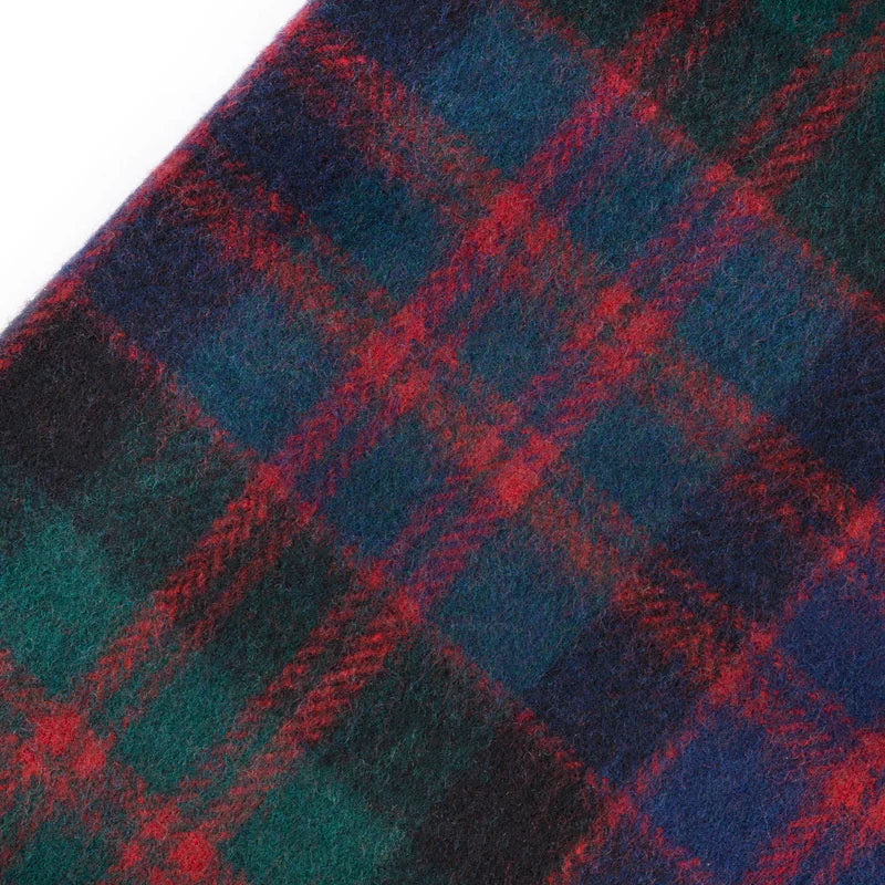 MacDonald Clan Highland Wool Blend Tartan Blanket Throw