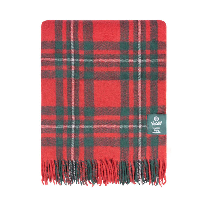 Macgregor Highland Wool Blend Tartan Blanket Throw