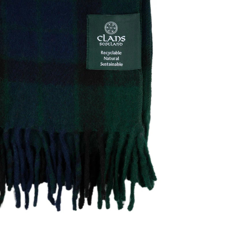 Gunn Highland Wool Blend Tartan Blanket